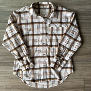 Abercrombie Soft A&F Collection Plaid Flannel Button Mens Shirt Size Small